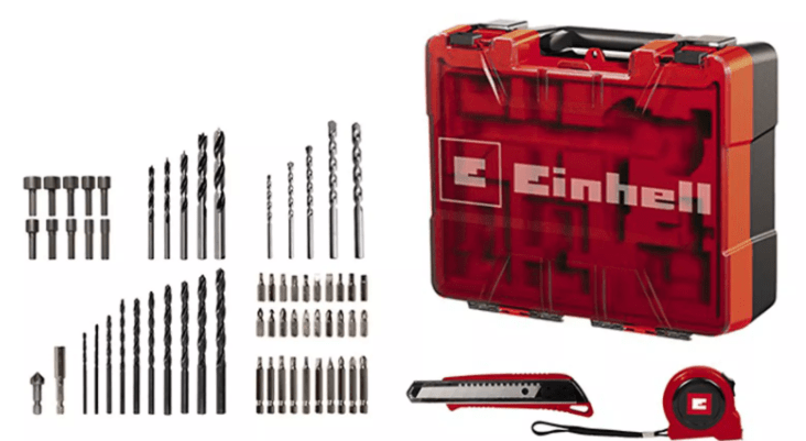 EINHELL Set trapano a percussione TC - ID 1000 E +64 pz. - ELETTROFER