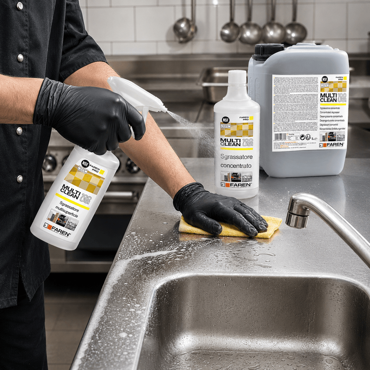 Faren Multiclean 100 Usi - Sgrassatore concentrato - ELETTROFER