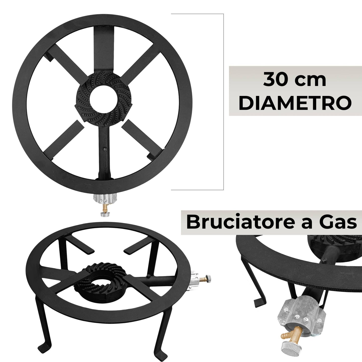 FORNELLO CON BRUCIATORE - ELETTROFER