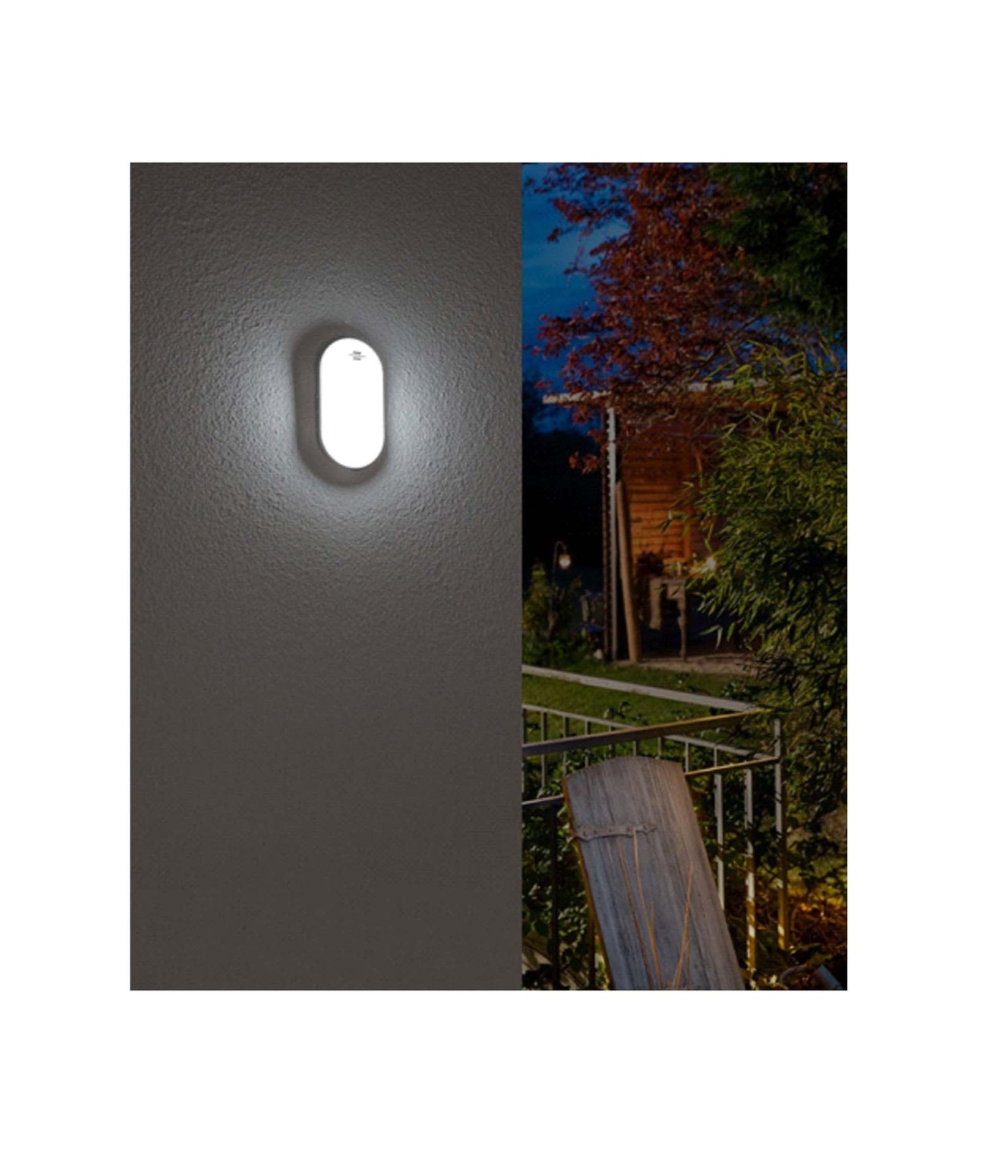 LAMPADA OVALE A LED OL 1650 (lampada da cantina per montaggio a parete, 15W, 1680lm, 4000K, adatto per uso interno ed esterno IP65) - ELETTROFER