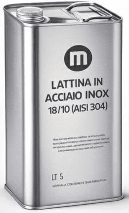 LATTA IN ACCIAO INOX 18/10 - ELETTROFER