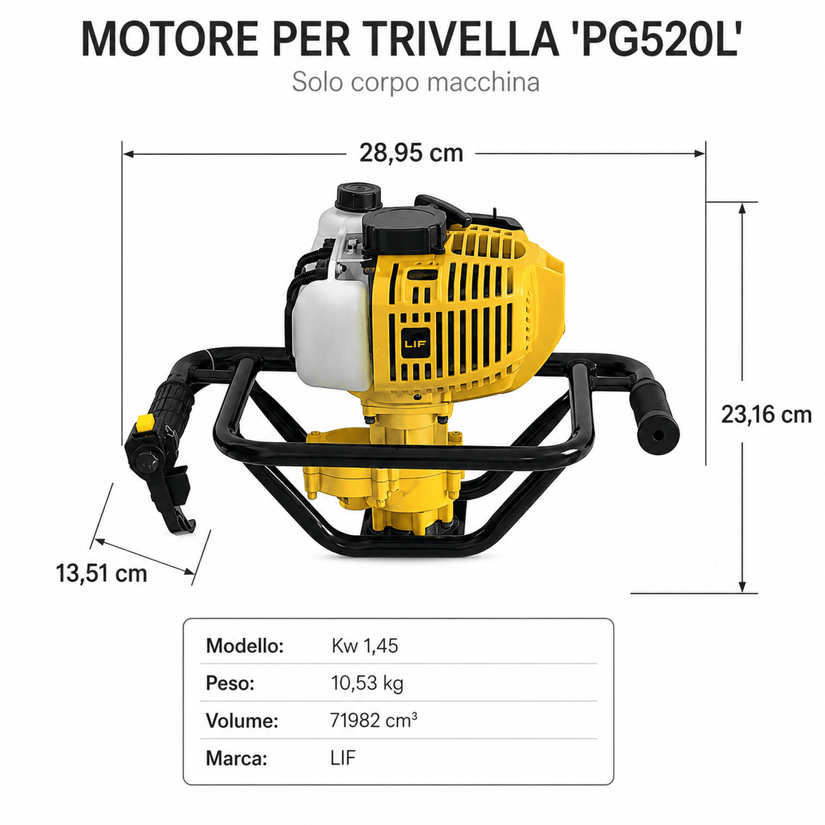 Motore per trivella PG520L - LIF - ELETTROFER