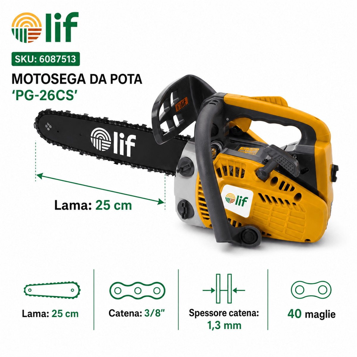 Motosega PG-26CS - LIF - ELETTROFER