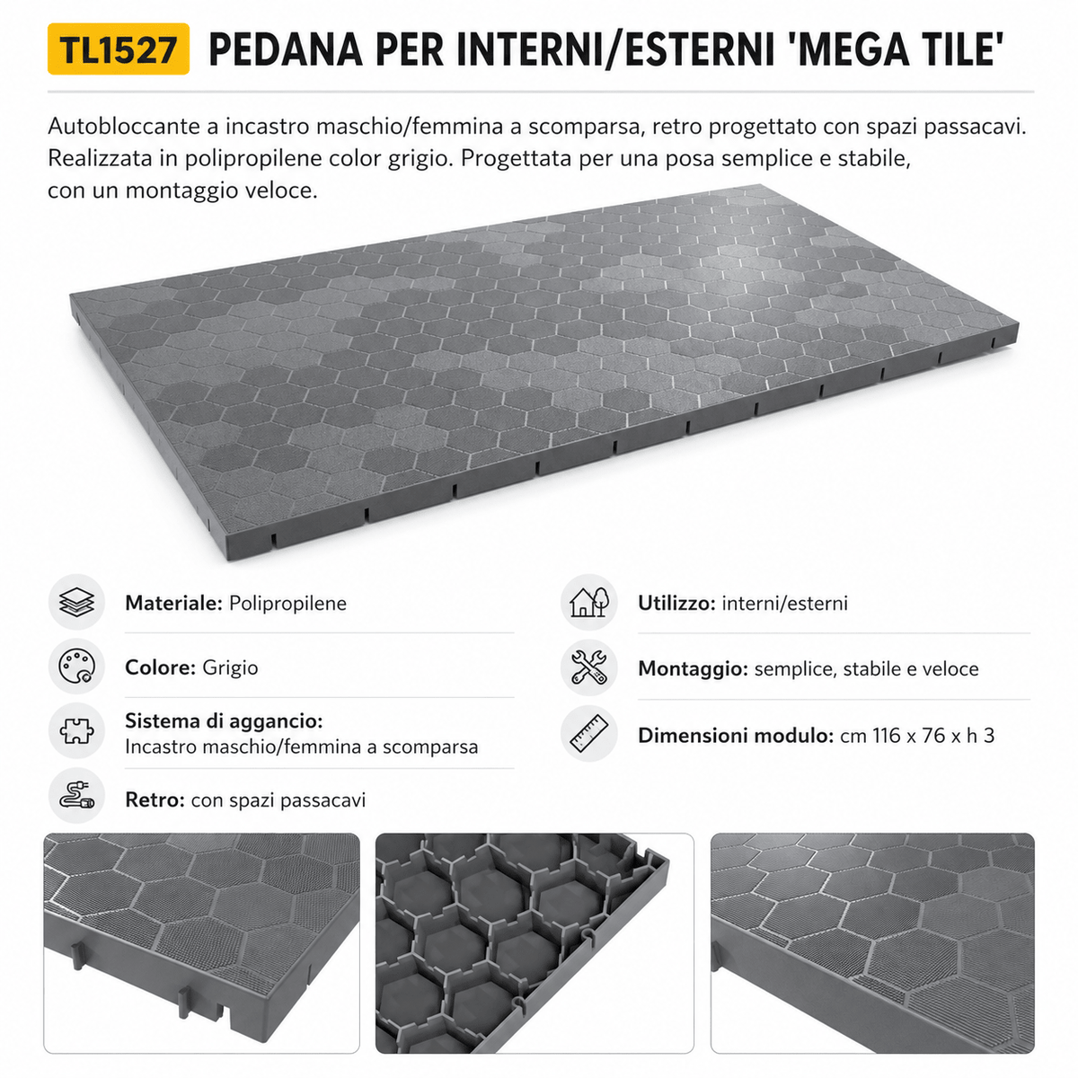 PEDANA MODULARE PER ESTERNI - ELETTROFER