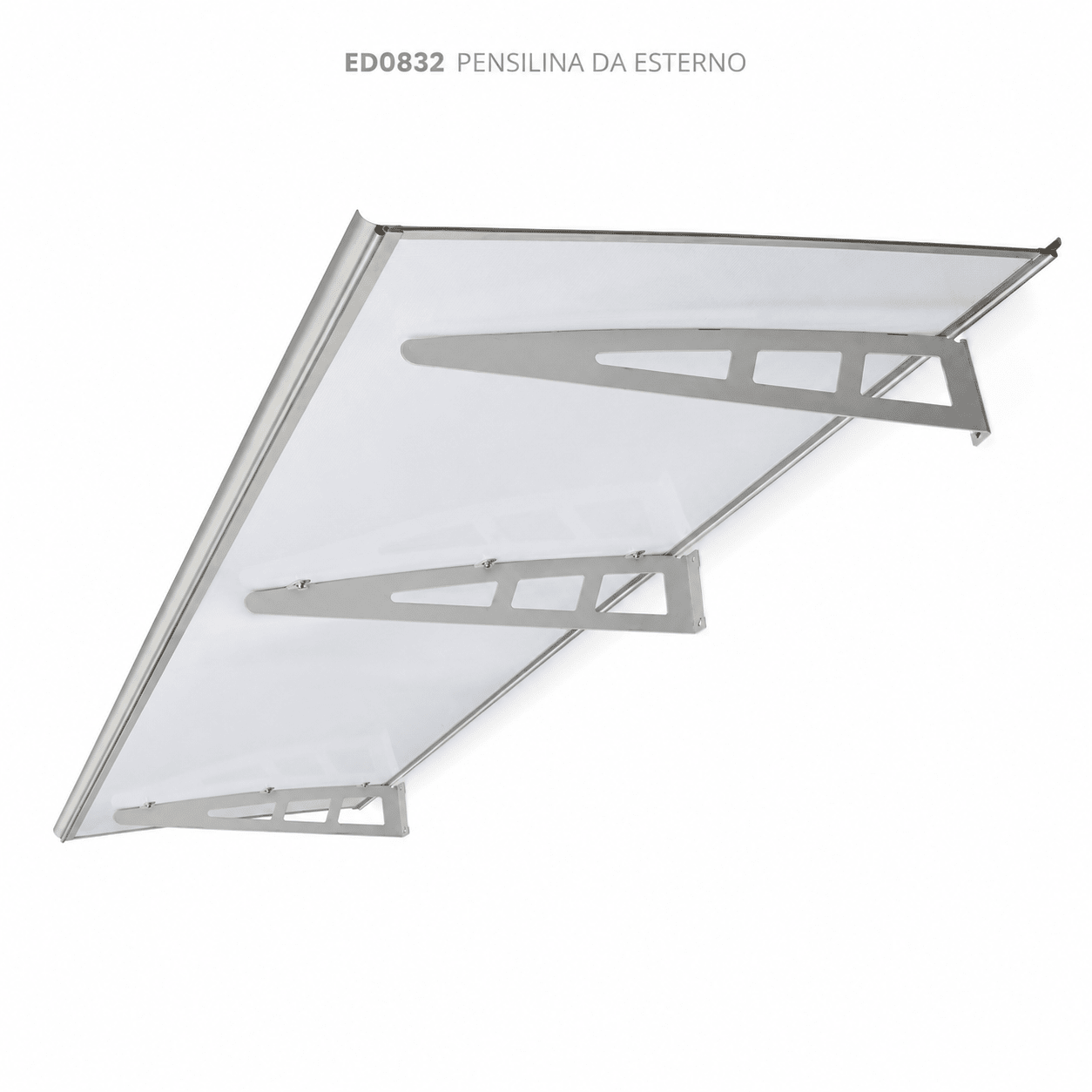 PENSILINA DA ESTERNO TRASPARENTE 100 X 190 CM - SPESSORE 2,7 MM - ELETTROFER