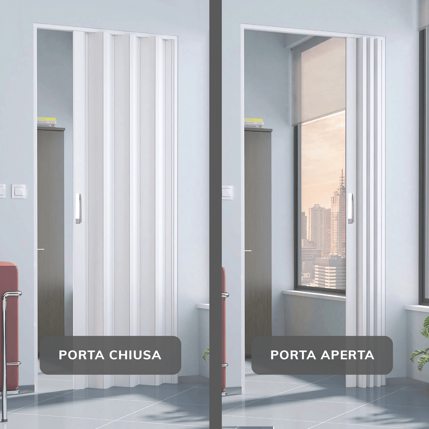 PORTA A SOFFIETTO MAGNETICA DA INTERNO - ELETTROFER