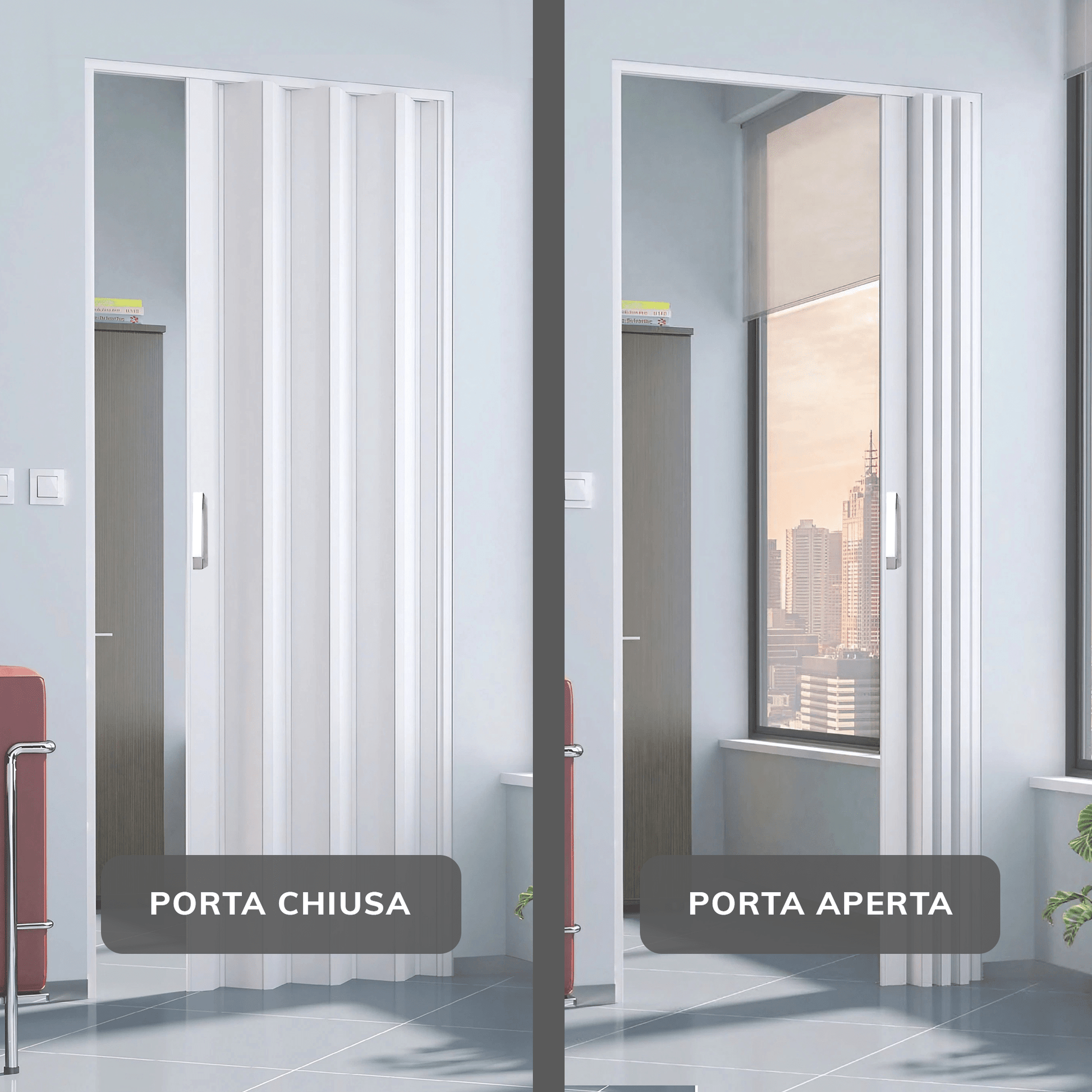 PORTA A SOFFIETTO MAGNETICA DA INTERNO - ELETTROFER