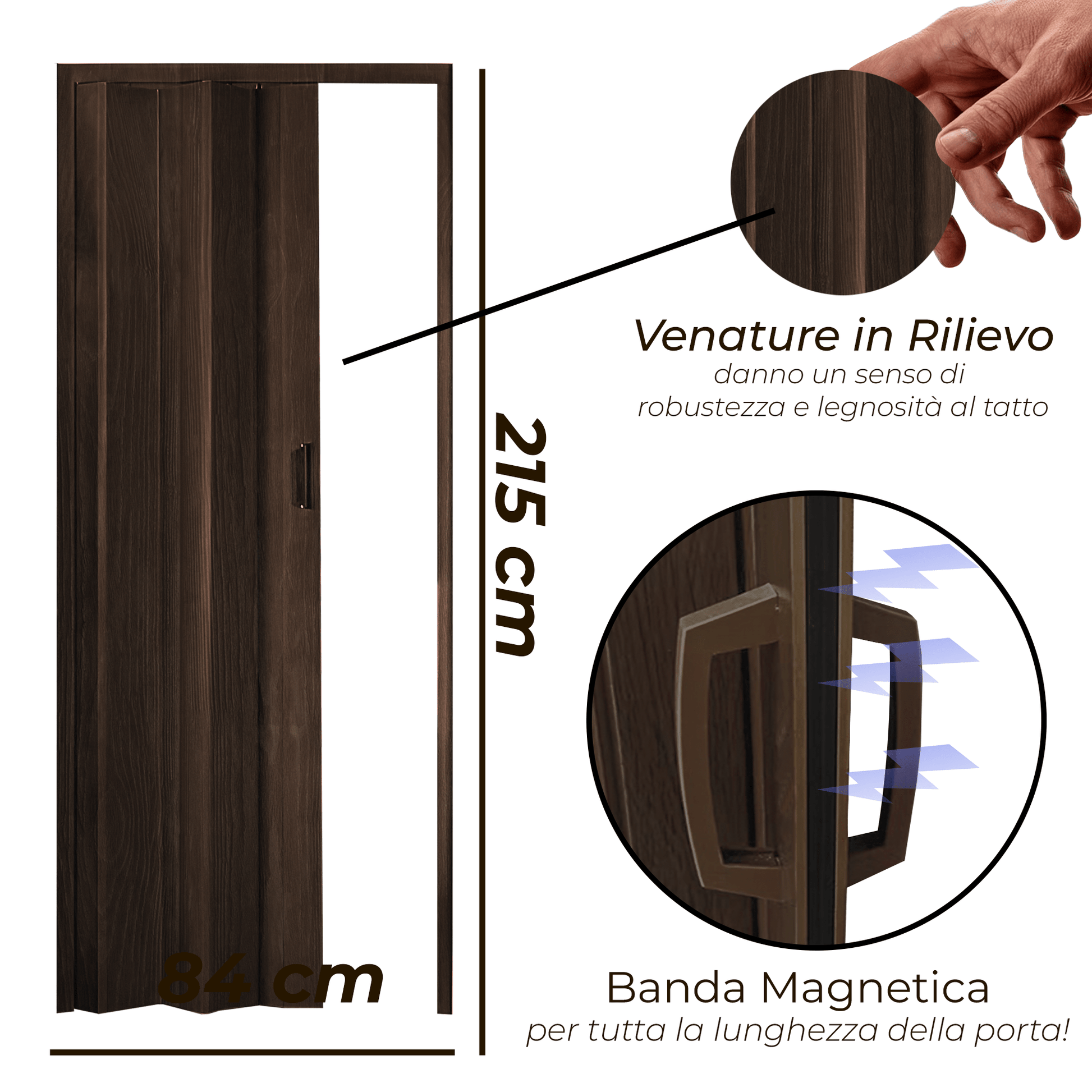 PORTA A SOFFIETTO MAGNETICA DA INTERNO - ELETTROFER