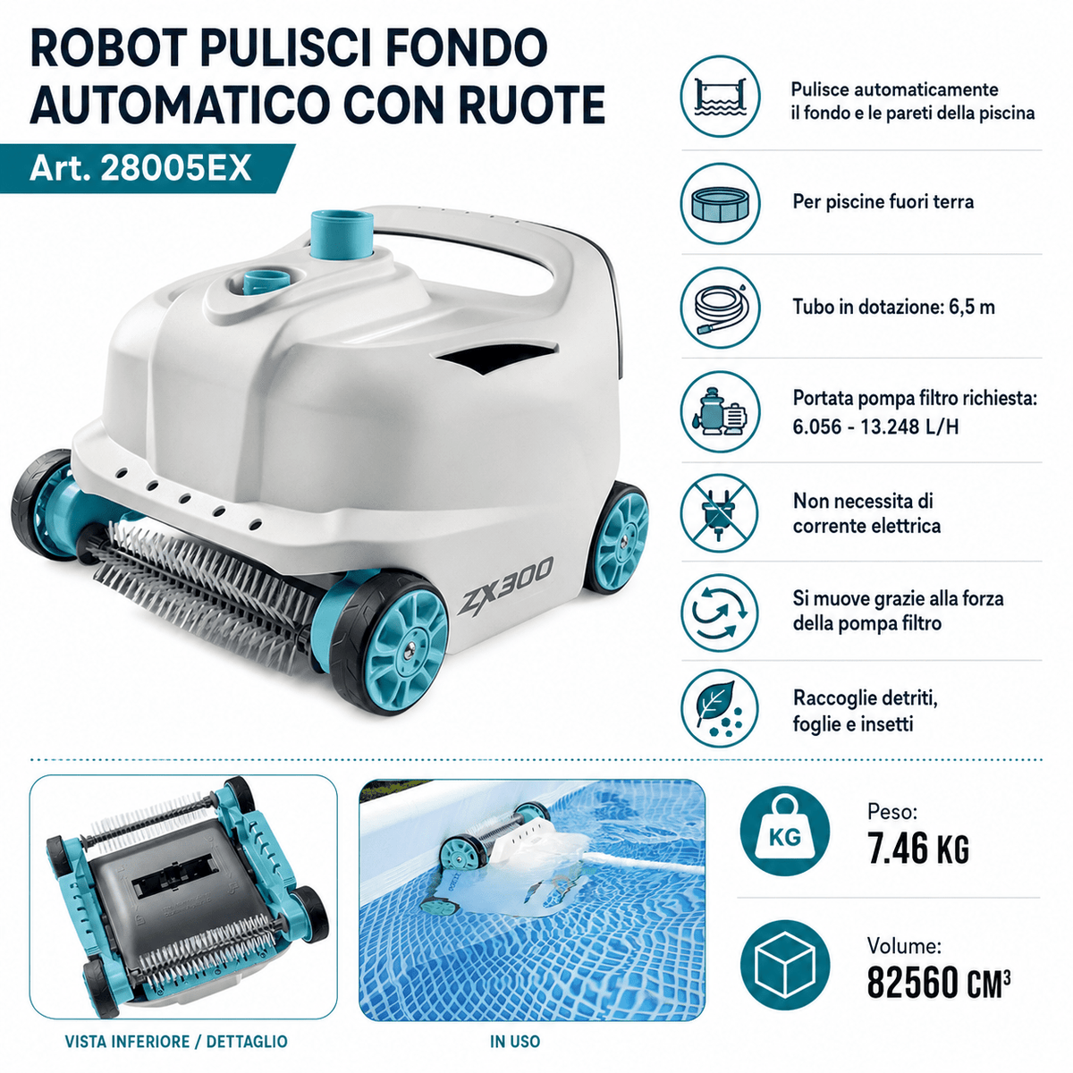 ROBOT PULISCI FONDO PISCINE - ELETTROFER