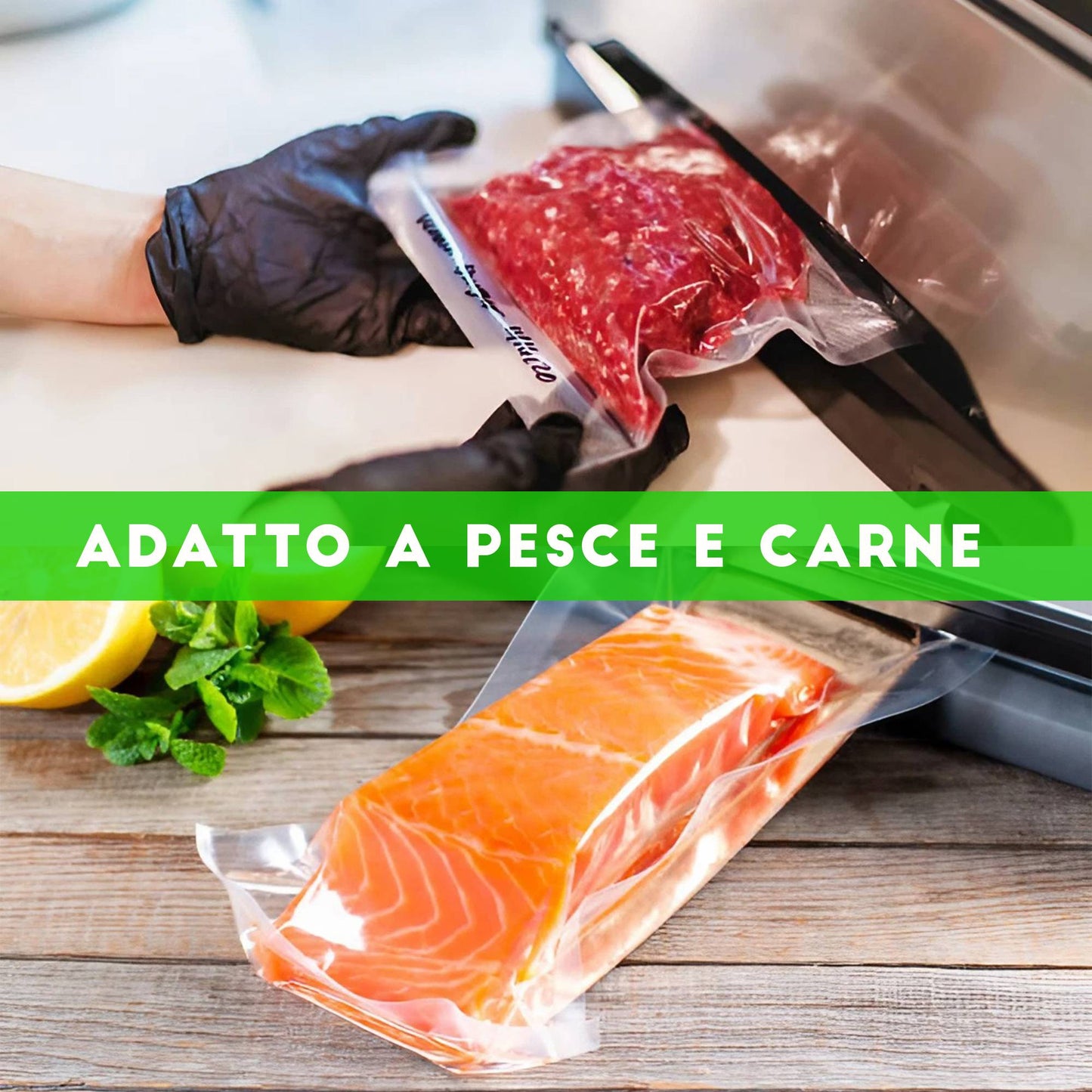 SACCHETTI SOTTOVUOTO GROFFATI PER ALIMENTI - ELETTROFER