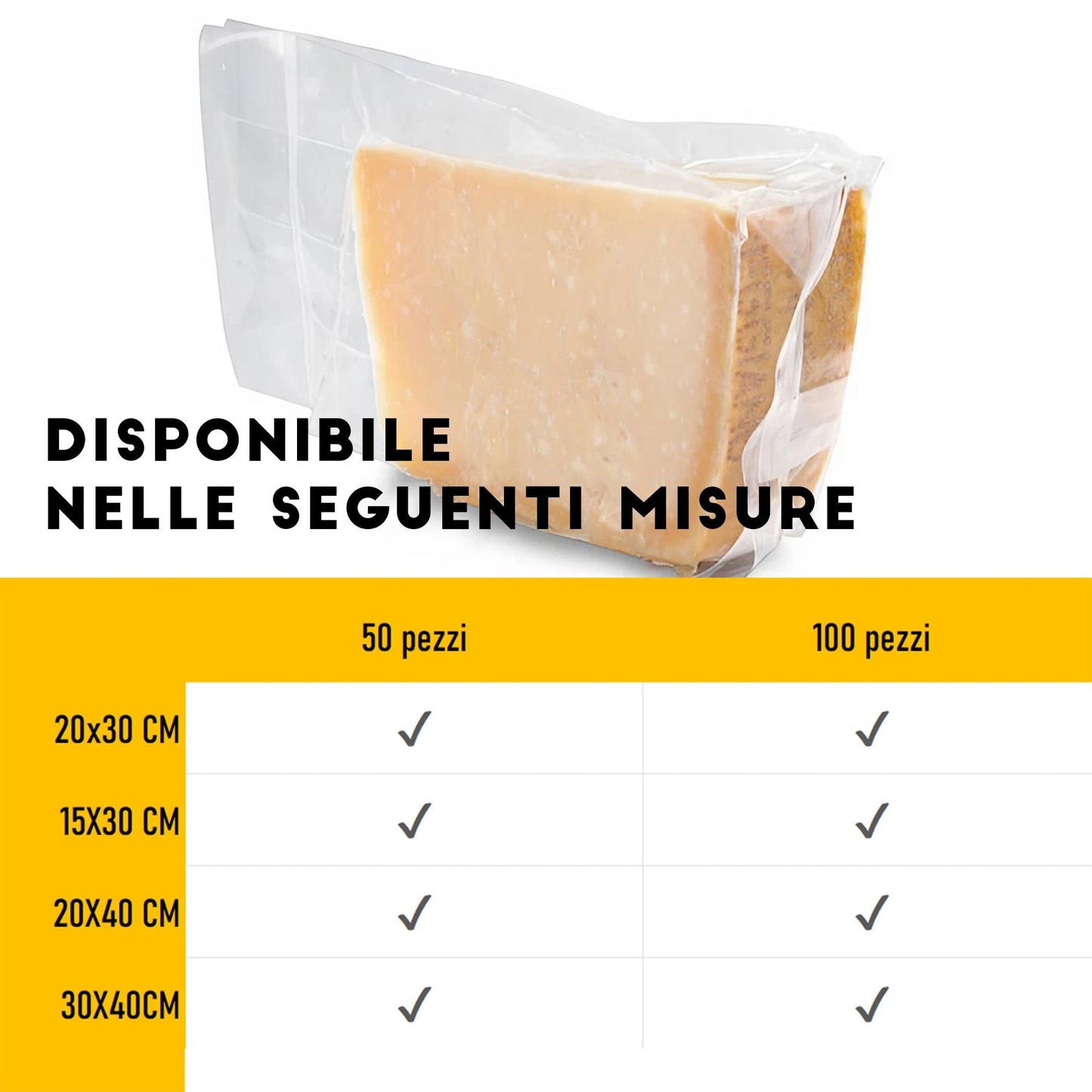 SACCHETTI SOTTOVUOTO GROFFATI PER ALIMENTI - ELETTROFER