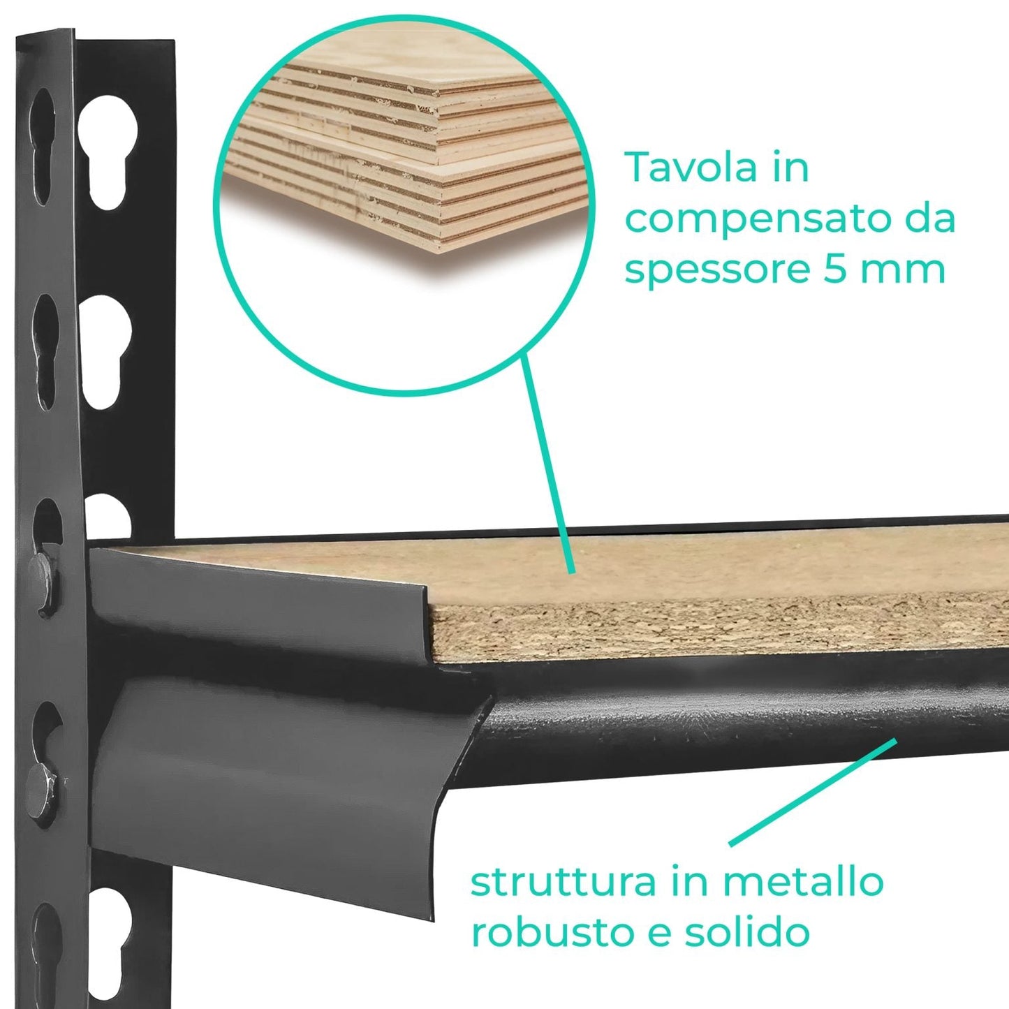 SCAFFALE MODULABILE - 5. RIPIANI - ELETTROFER