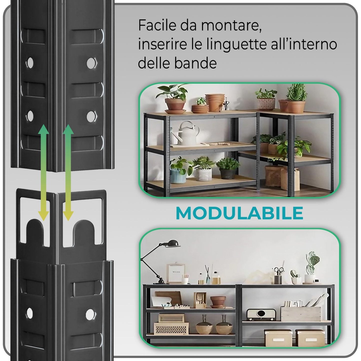 SCAFFALE MODULABILE - 5. RIPIANI - ELETTROFER