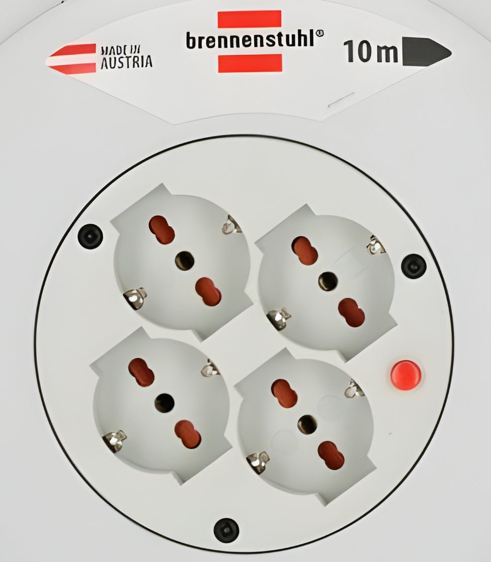 SCATOLA PER CAVI GRIGIA A 4 prese da 10 M H05VV - F 3G1,5 con protezione tattile avanzata *IT* - ELETTROFER