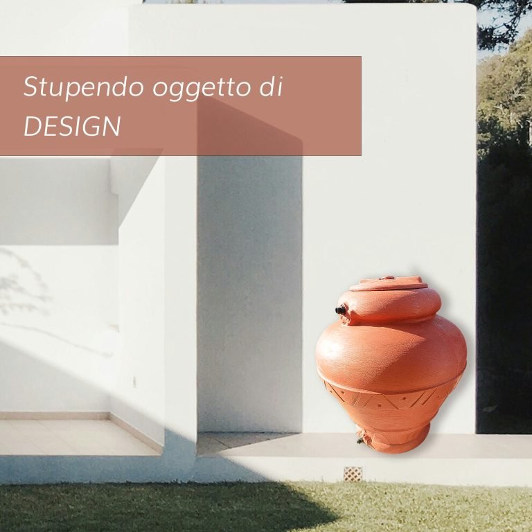 SERBATOIO ACQUA TERRACOTTA EFFETTO VASO ANTICO - ELETTROFER