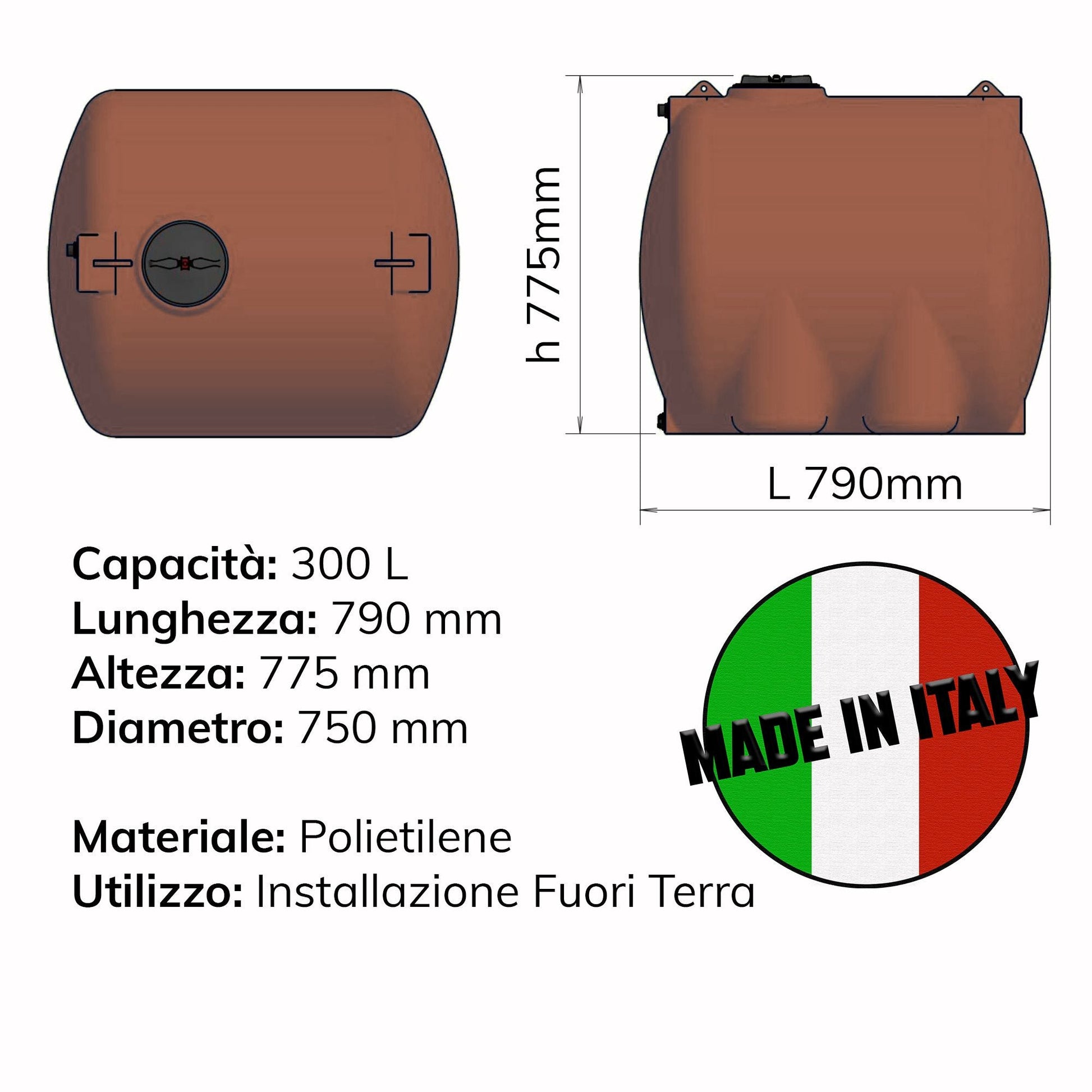 SERBATOIO IN POLIETILENE - ELETTROFER
