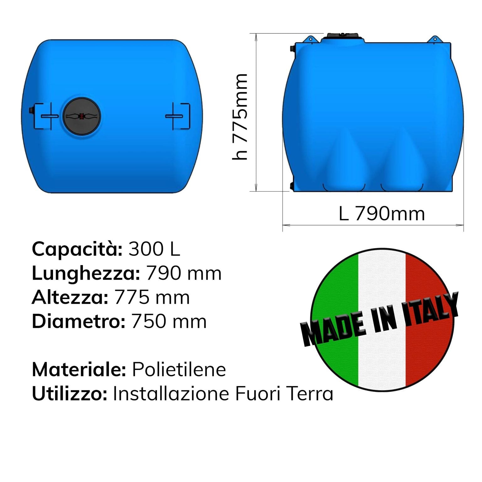 SERBATOIO IN POLIETILENE - ELETTROFER