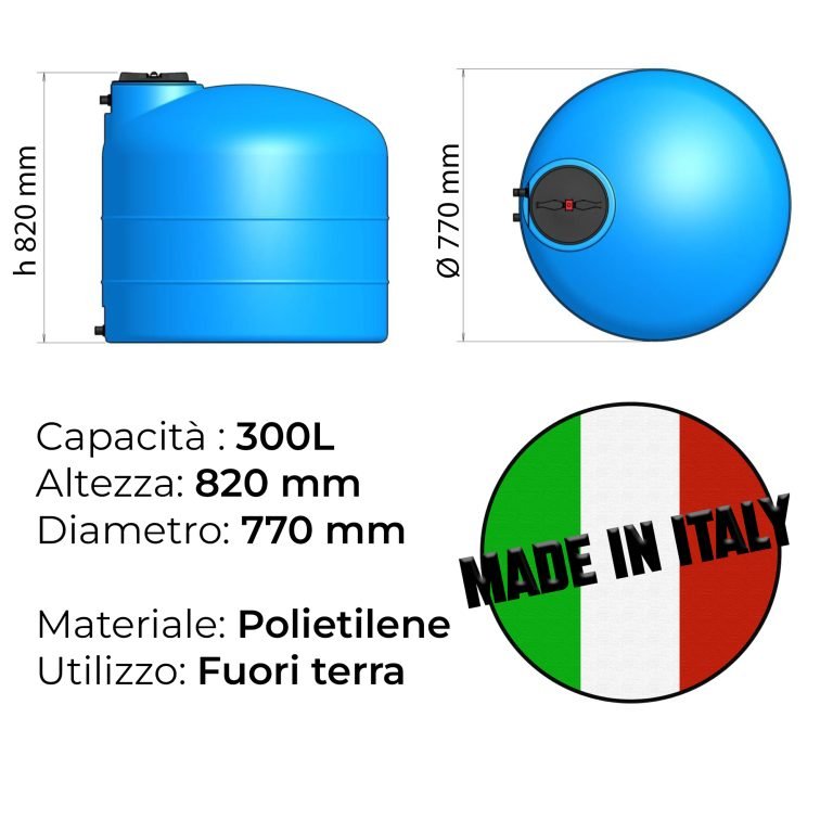SERBATOIO PANETTONE IN POLIETILENE - ELETTROFER