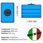 SERBATOIO RETTANGOLARE IN POLIETILENE - ELETTROFER