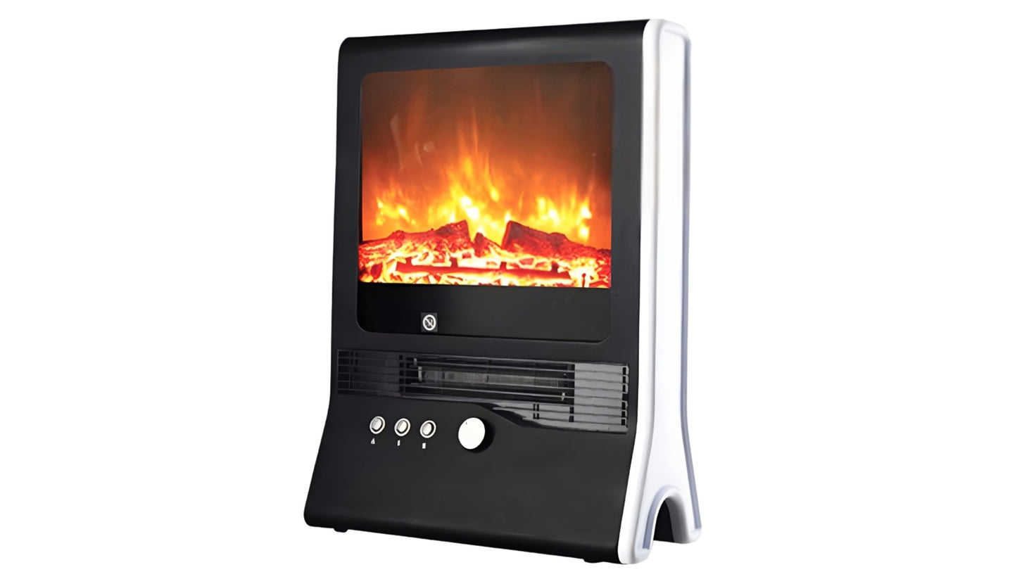 STUFA AMBIENTE NIKLAS TV - EFFETTO FUOCO VIVO - ELETTROFER