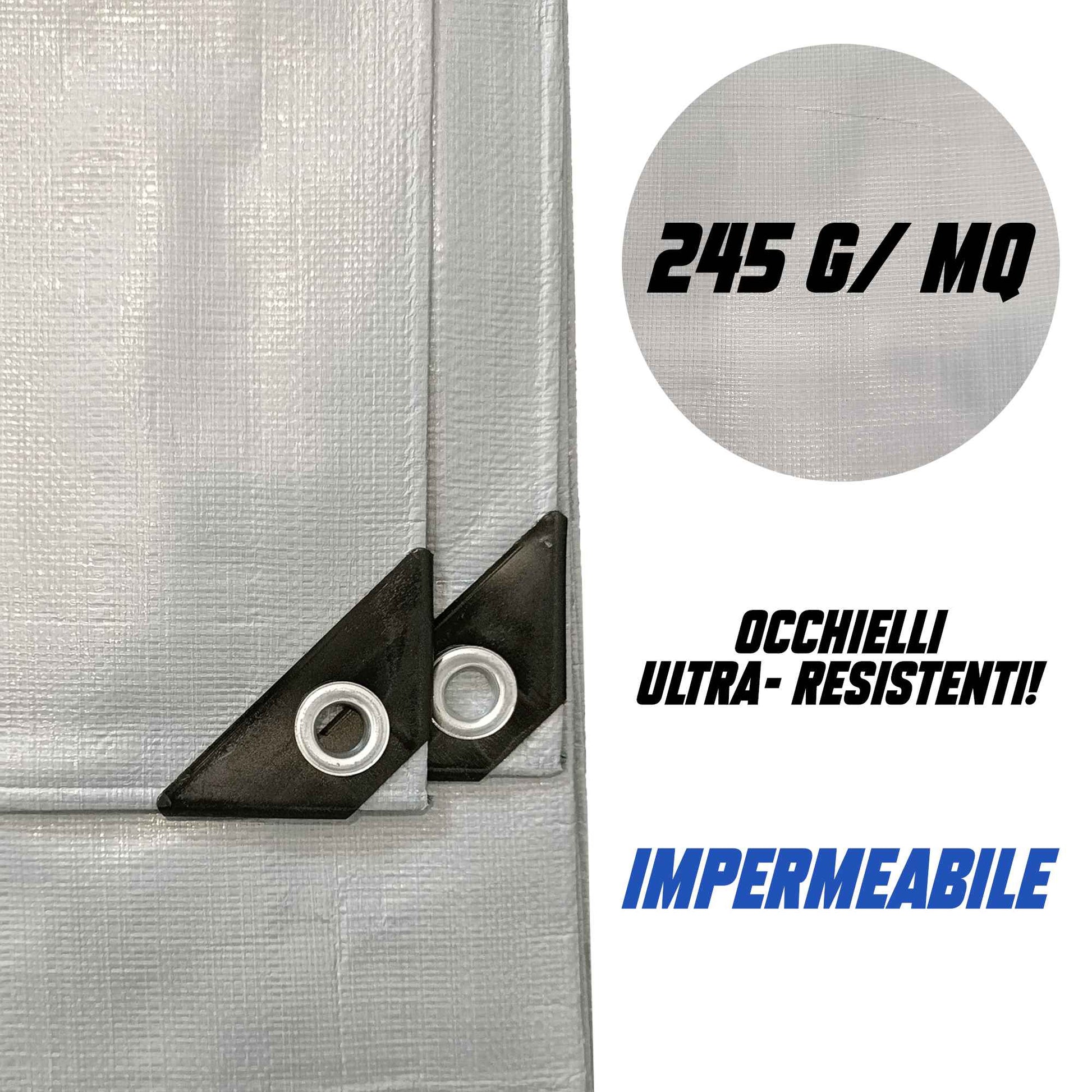 TELO IMPERMEABILE PER ESTERNI OCCHIELLATO - 250 g - ELETTROFER