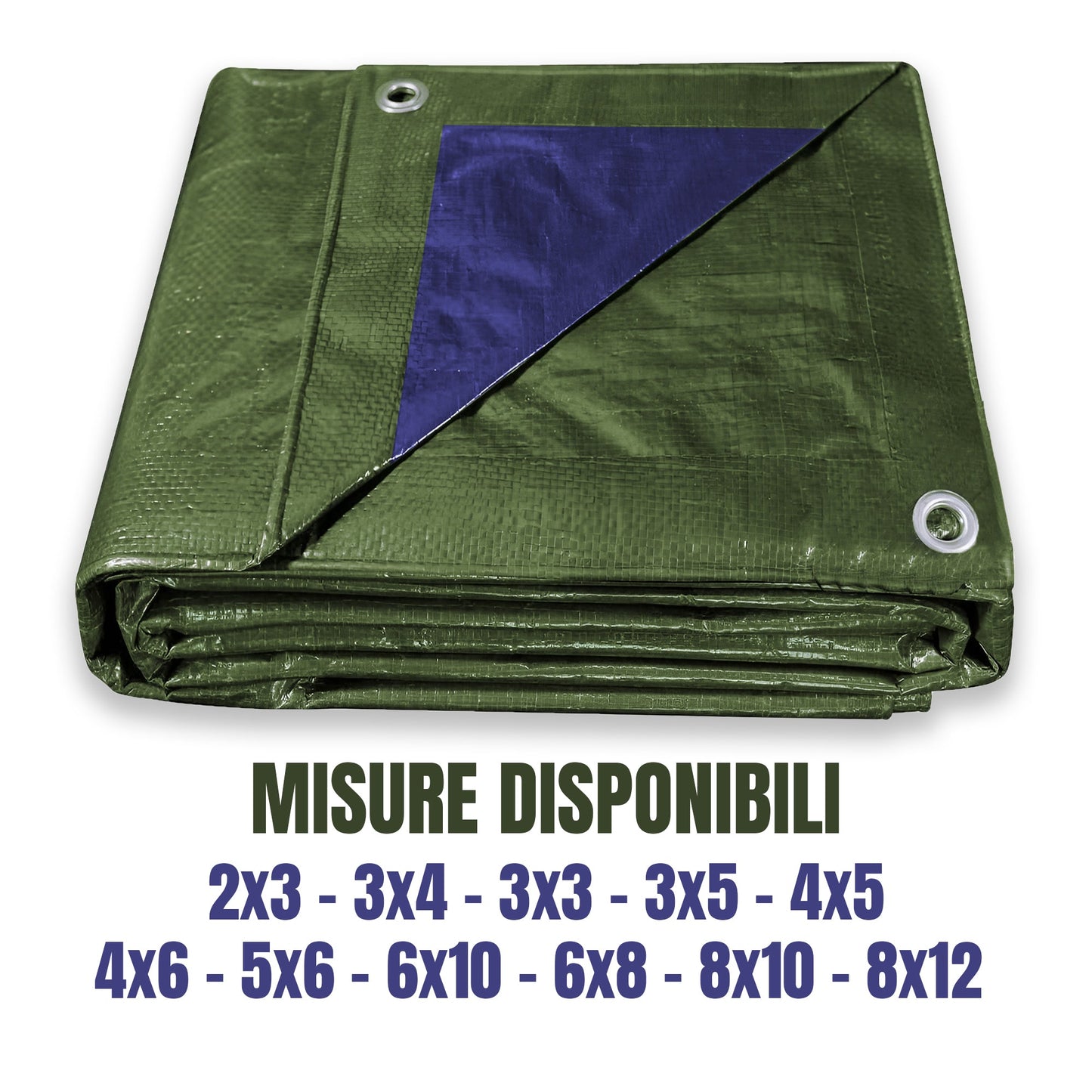 TELO IMPERMEABILE VERDE OCCHIELLATO - 100g - ELETTROFER
