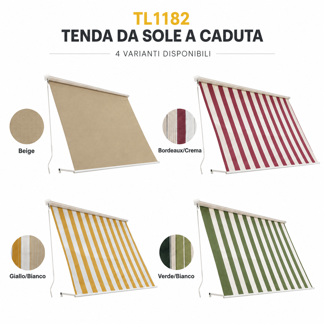 TENDA DA SOLE A CADUTA CASSONATA - ELETTROFER