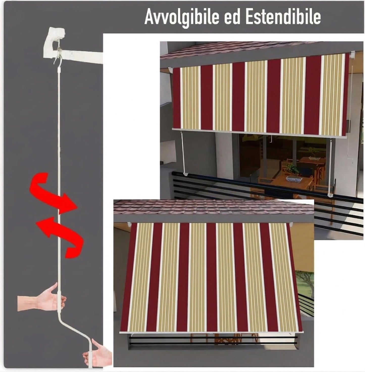 TENDA DA SOLE A CADUTA - ELETTROFER