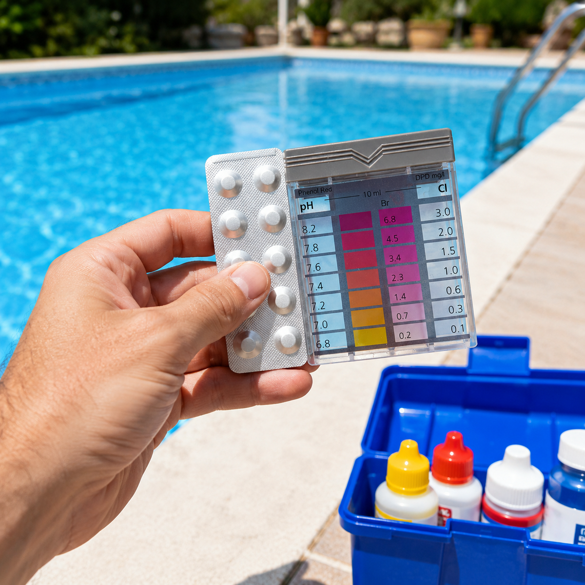 Test cloro/pH - kit controllo acqua piscina - ELETTROFER