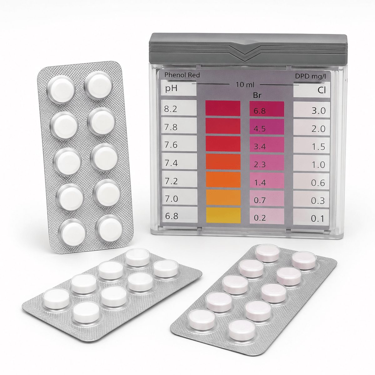 Test cloro/pH - kit controllo acqua piscina - ELETTROFER
