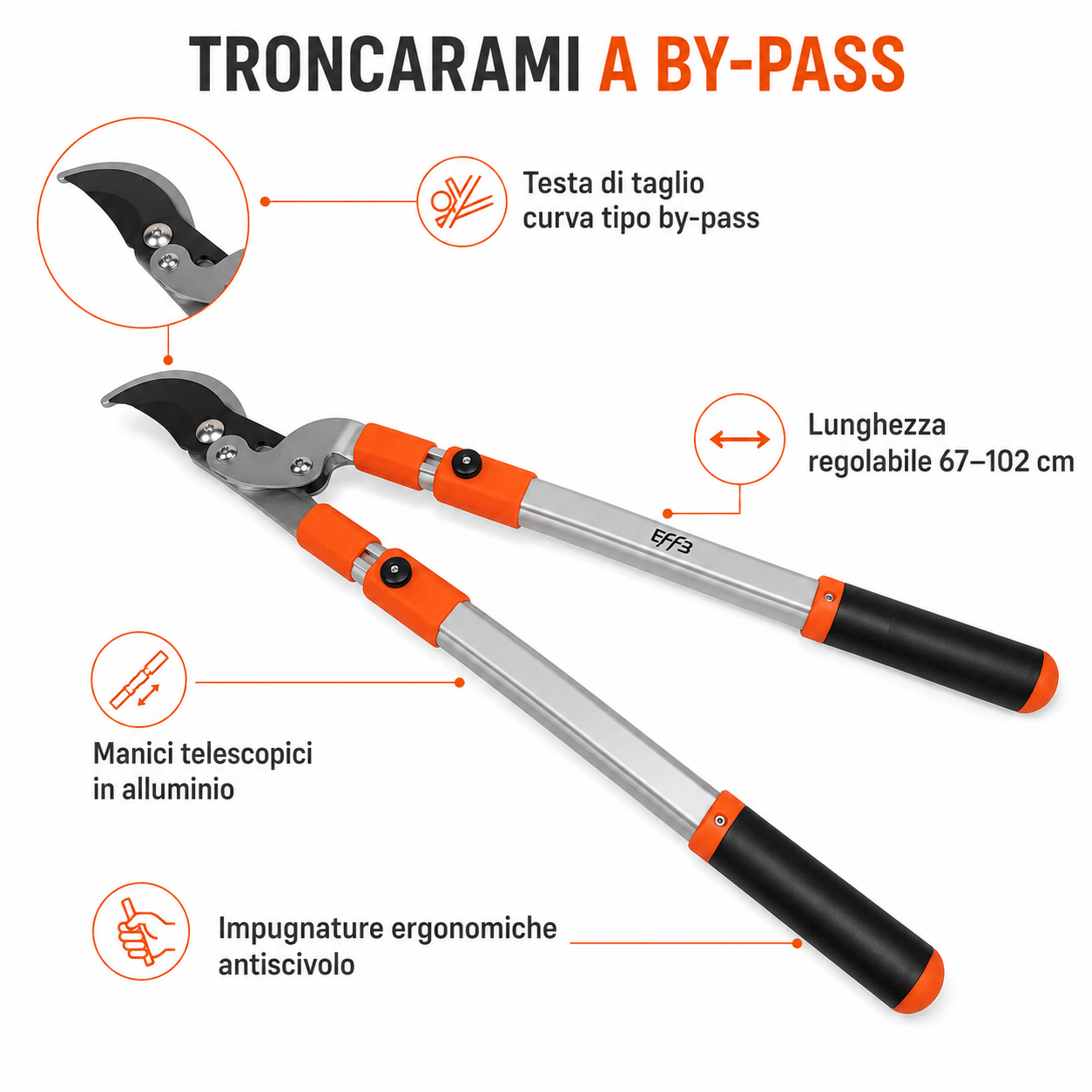 Troncarami LIF By - Pass e Battente – Potatura Professionale - ELETTROFER