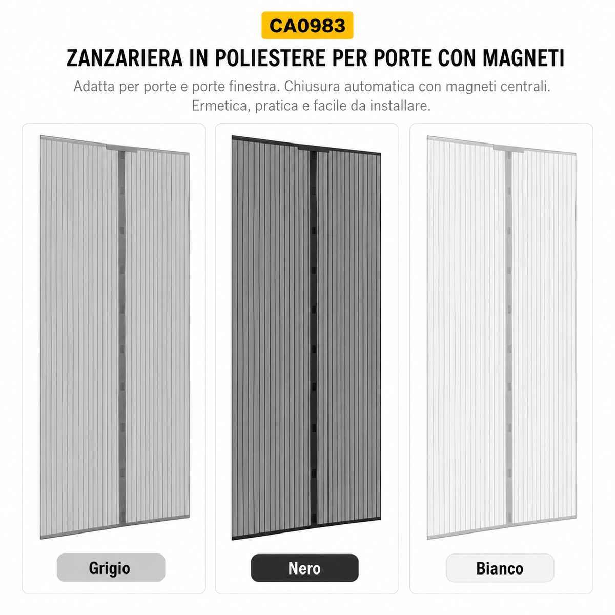 ZANZARIERA MAGNETICA - 120 x 250 cm - ELETTROFER
